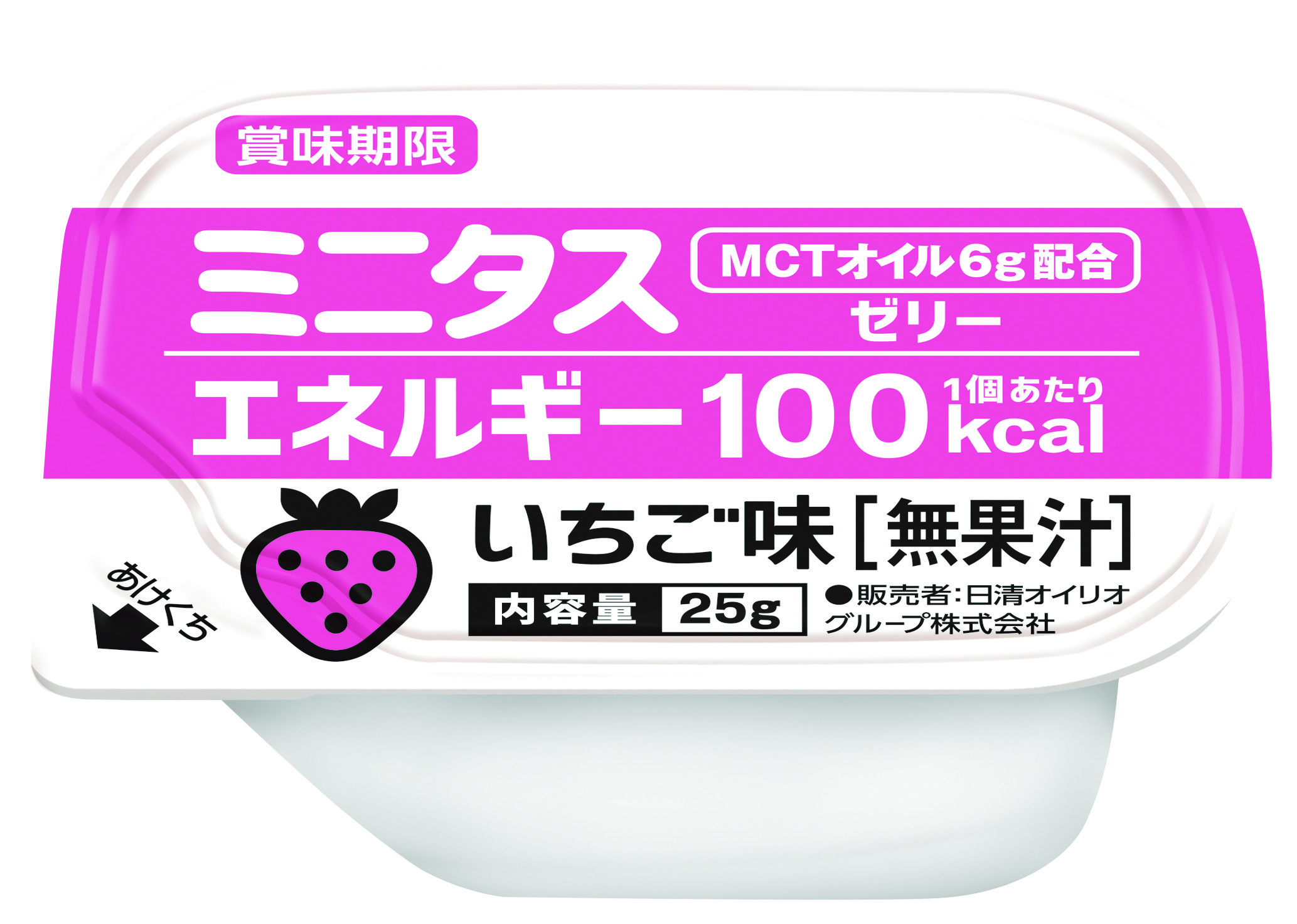 ミニタス　エネルギーゼリー　いちご味　25g×9