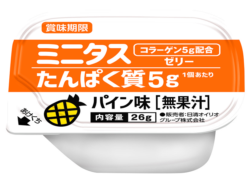 ミニタス　たんぱく質ゼリー　パイン味　26ｇ×9個