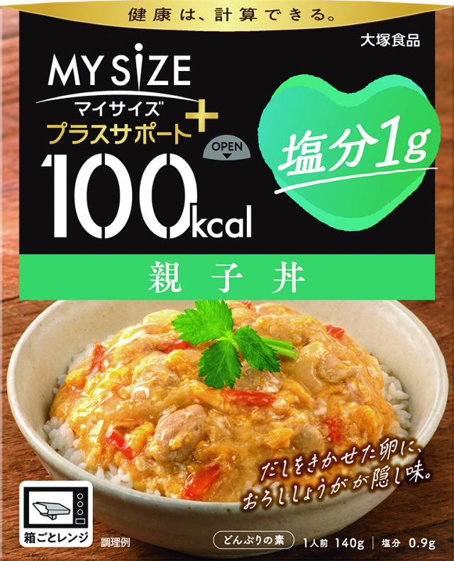 １００kcalマイサイズプラスサポート　塩分1g　親子丼　140g