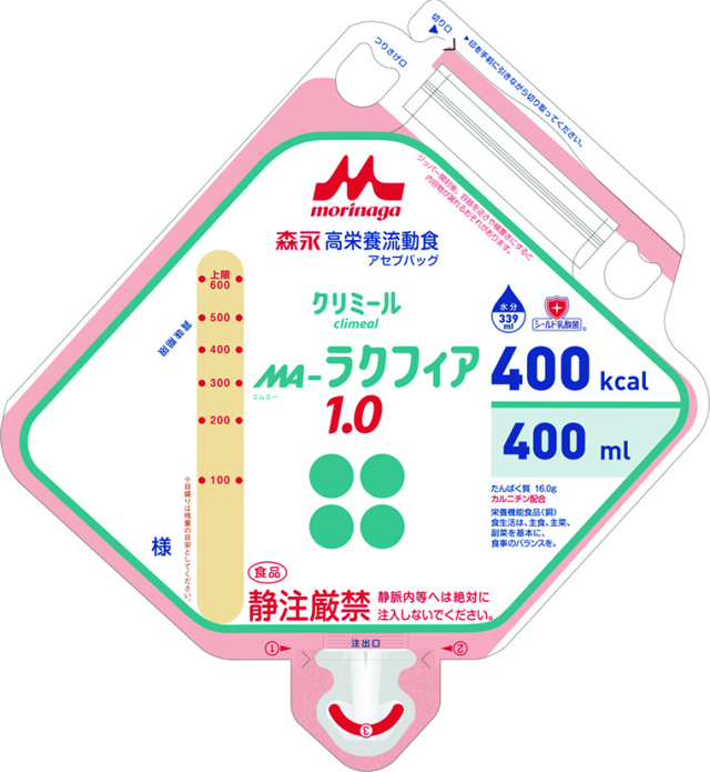 ＭＡ－ラクフィア1.0　アセプバッグ400kcal　400g×16
