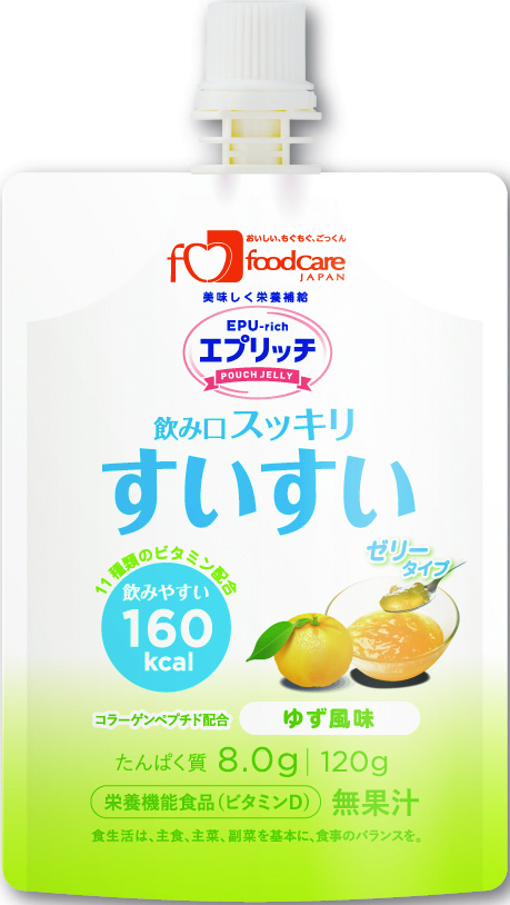 エプリッチすいすいパウチゼリー　ゆず風味　120g