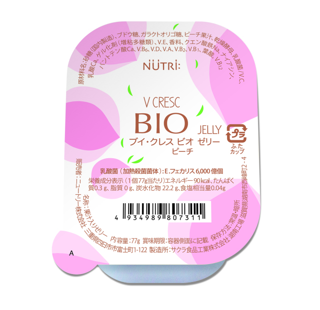 ブイ・クレスＢＩＯゼリー　ピーチ　77g