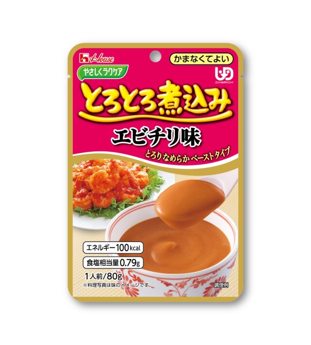 ラクケア　とろとろ煮込みエビチリ味80ｇ