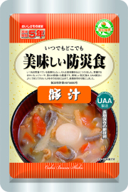 美味しい防災食　豚汁