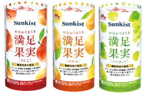 Sunkistおなかうきうき満足果実　いろいろセット　125ml×6本×3種