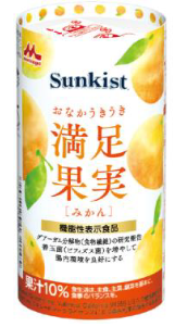 Sunkistおなかうきうき満足果実　みかん　125ml×24