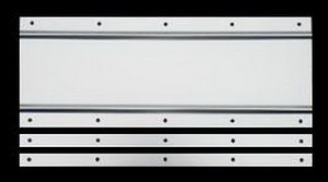 2段折り泥除け用ステンレス（2枚組）　ウロコ　（横幅430～600mm）