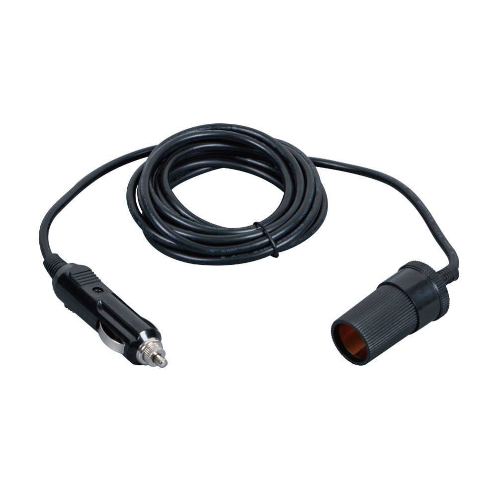 ロングコードソケット 3ｍ 12V/24V共用 最大8Ａ 電装品 回転灯