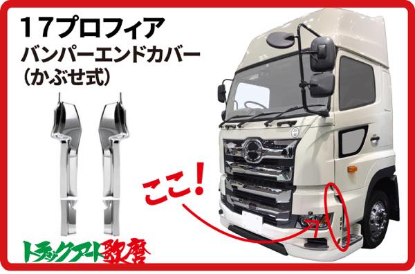 17プロフィア　バンパーエンドカバー