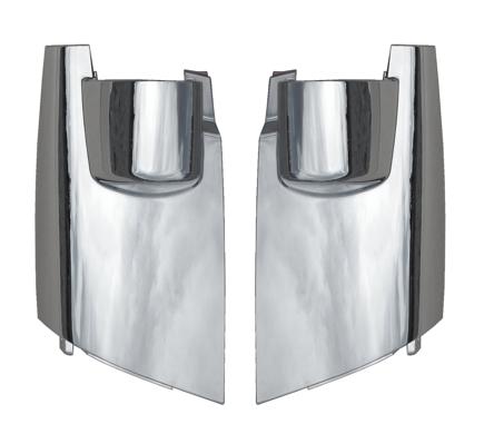 メッキコーナーパネル ０７エルフ標準キャブ（ローキャブ）