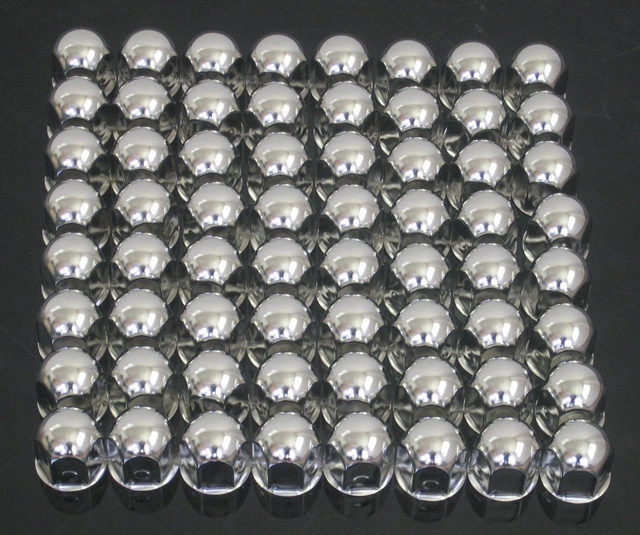 特価 ステンレスナットキャップ　４１mm / 高さ50mm　６４個セット（大型低床車１台分）