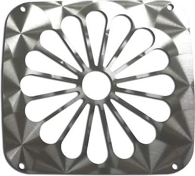 FK用ステンレス菊マーク型テールレンズカバー（鏡面・ウロコ）（KOITOタイプ）