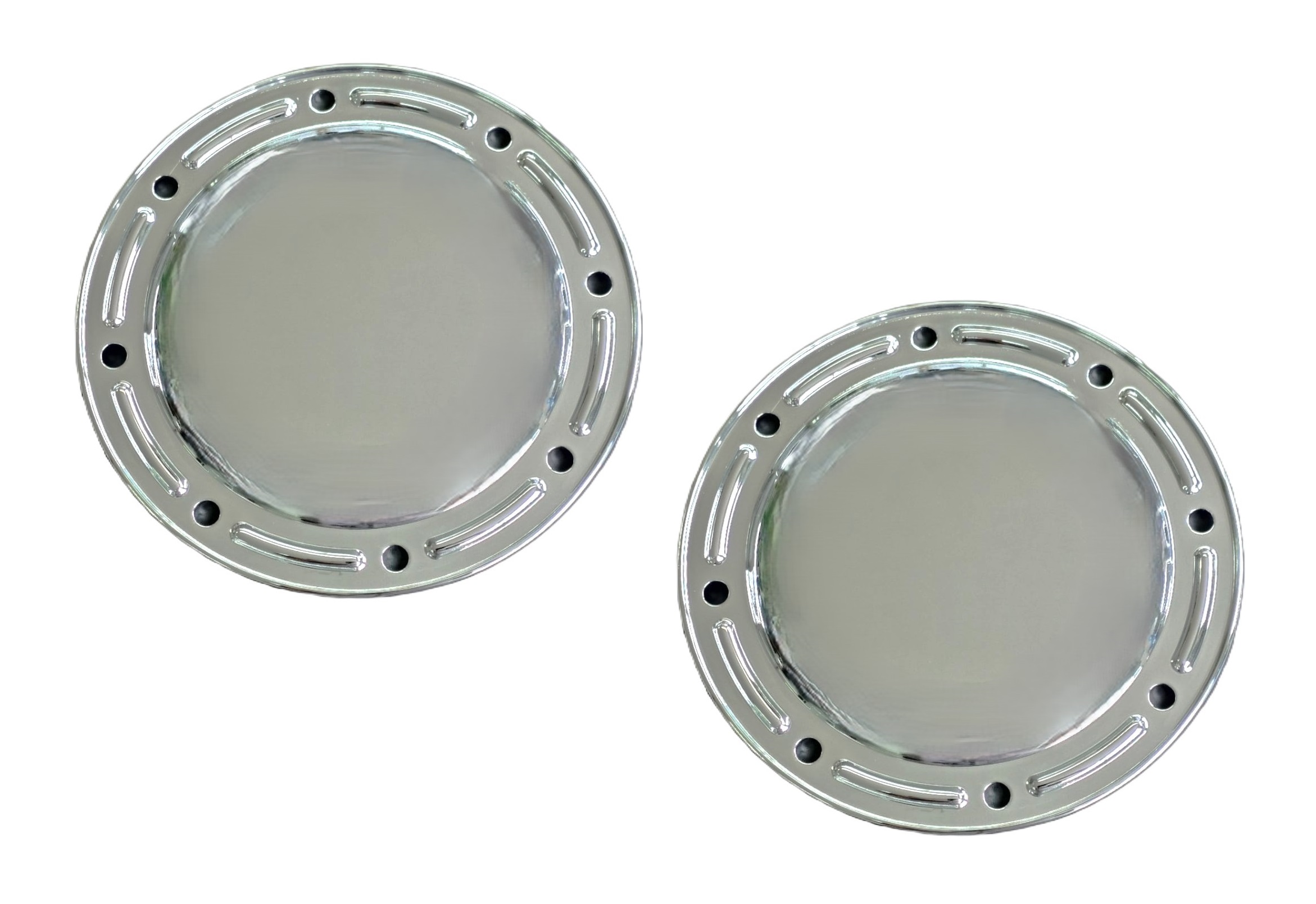 メッキ フロントハブキャップ （8穴） 2015GIGA ファイブスターギガ 低床車用 /23フォワード増トン