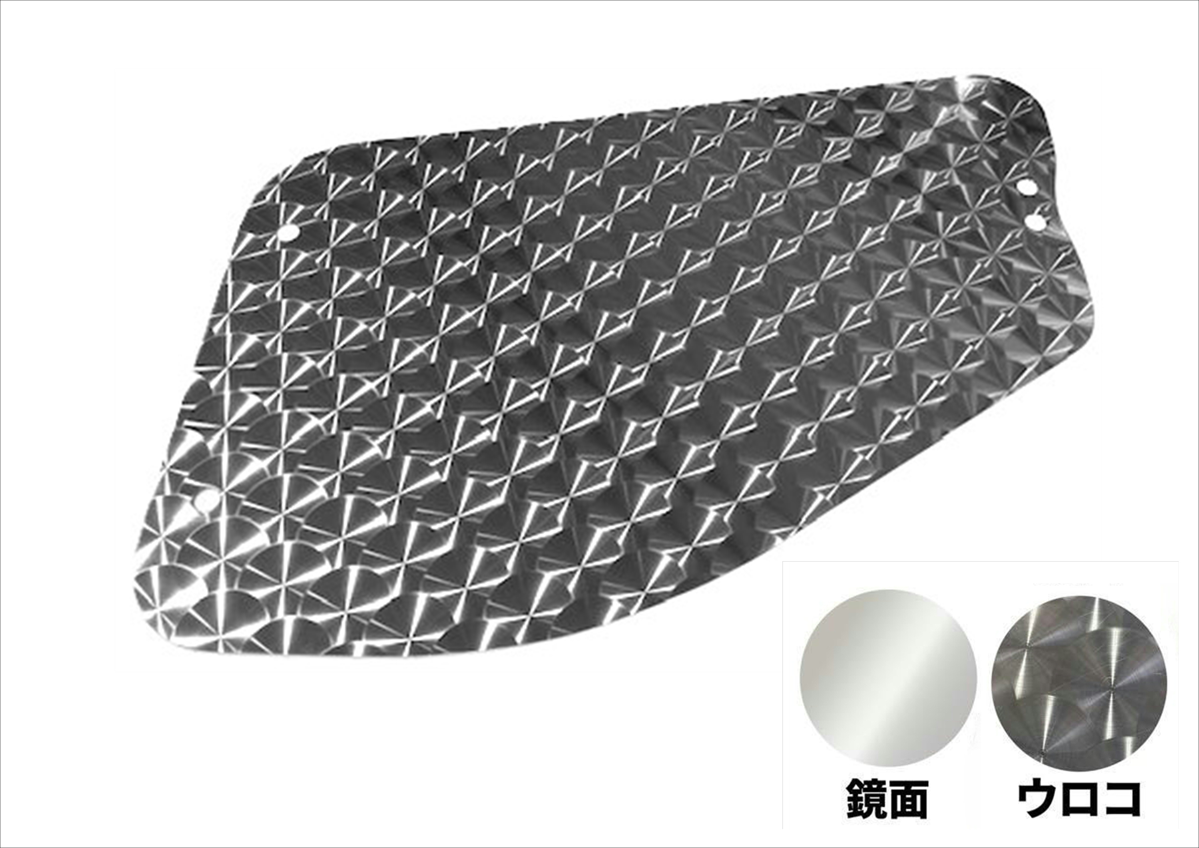 ステンレス安全窓【内窓用】ベストワンファイター/NEWファイター ふそう 中型 4t ウロコ/鏡面