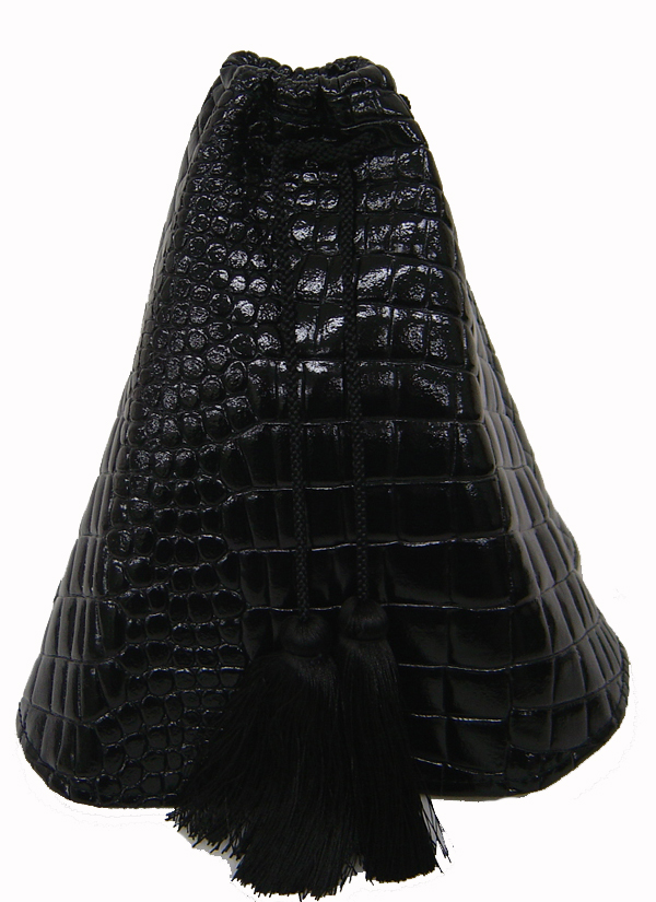 シフトブーツカバー(チェンジブーツカバー）　クロコダイル【ブラック】