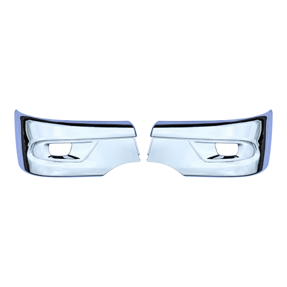 20キャンター標準 フロントバンパー【コーナー】2t ふそう 交換式 スチールメッキ 510508 510509 ジェットイノウエ製