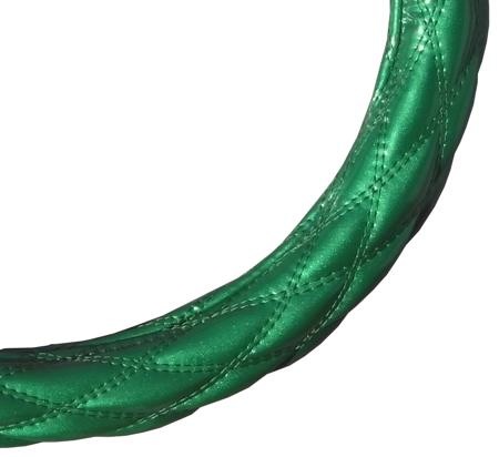 ファンキーキルトハンドルカバー（ダブルキルト） 超極太　グリーン