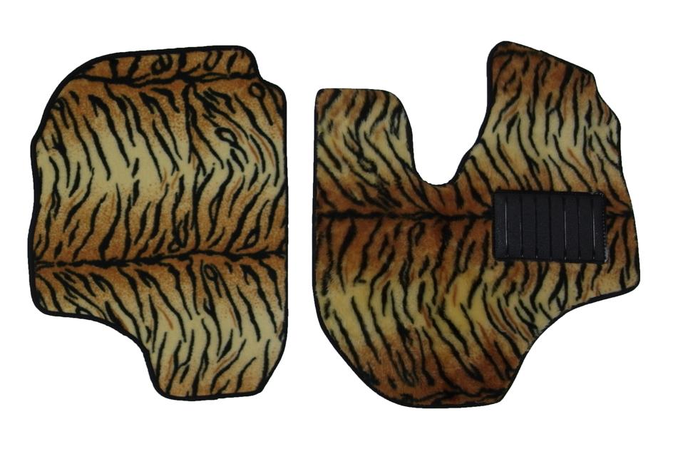 歌麿オリジナル フロアマット【虎柄】運転席/助手席セット　軽トラック用