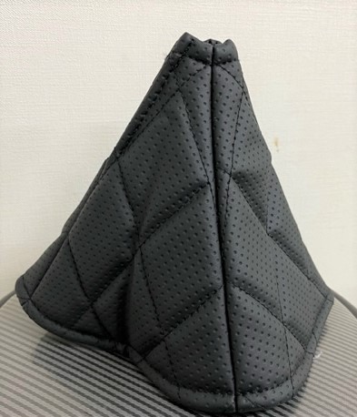 シフトブーツカバー(チェンジブーツカバー）キルト ゴルフブラック