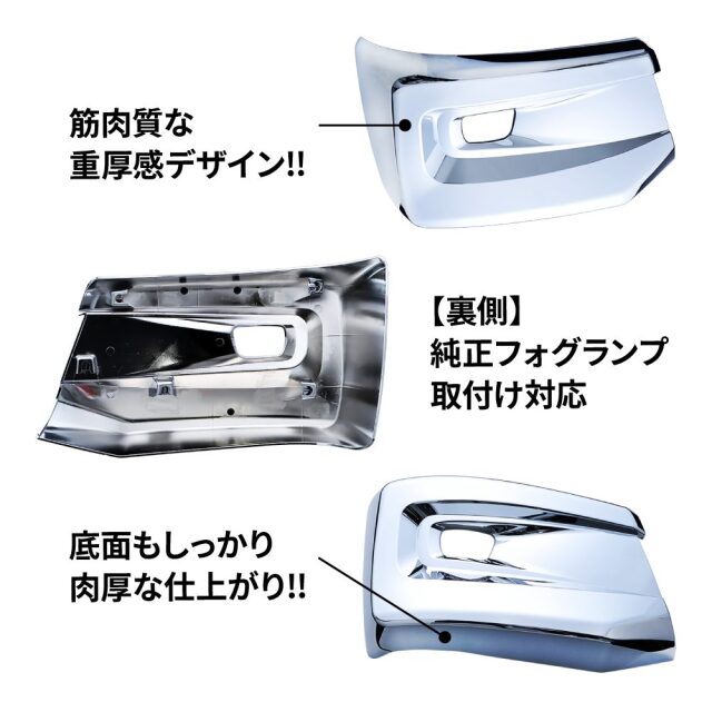 20キャンター 標準 フロントバンパーコーナースポイラー 2t ふそう