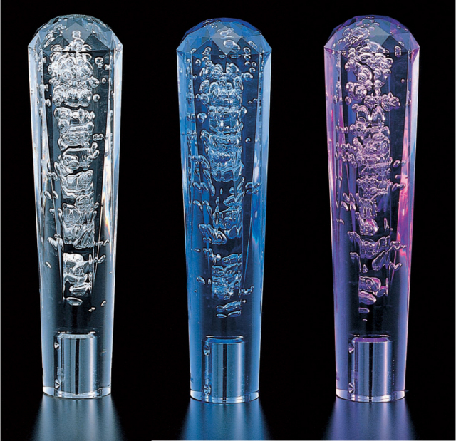 ダイヤカット泡ノブ　★２００mm　【クリア】