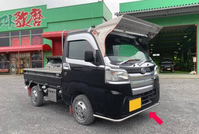 【送料別途】丸パイプスポイラー　ハイゼットS500系 （マイナー前/後）