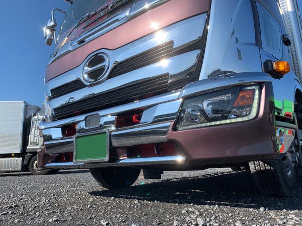 新型 17 レンジャー 標準 メッキ フロント ロング バンパー スポイラー  