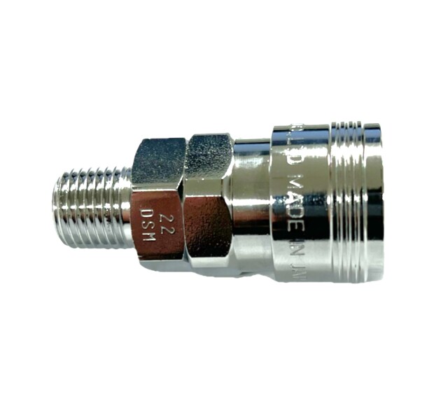 エアーチャック(おねじ1/4ソケット)　カプラ22DSM　ホーン部品　トラック用品