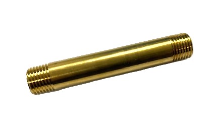 真鍮ロングニップル 1/4 長さ75ｍｍ エアホーン配管用 ホーン部品