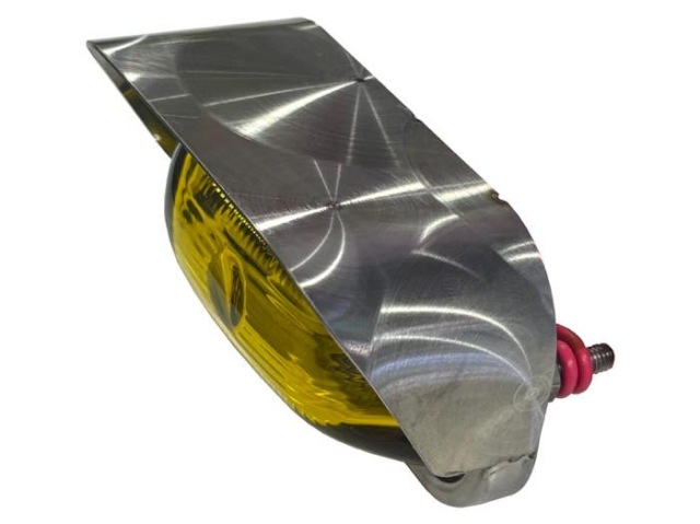 ステンレス バイザー付 角マーカー枠 （鏡面 ウロコ） 角マーカー用