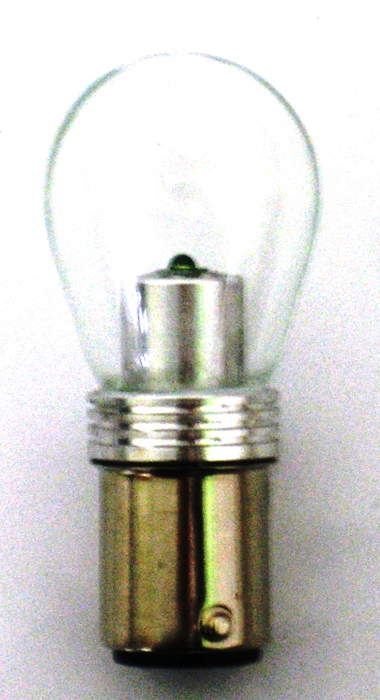 Ｓ２５ ＬＥＤ電球タイプバルブ　ホワイト　１２Ｖ/２４Ｖ　ストップランプ用ダブル球