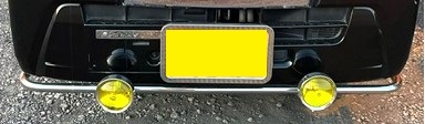 ナンバー移動ブラケット　ハイゼットS500系　前期