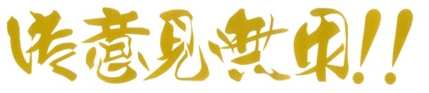 御意見無用！！　カッティングステッカー