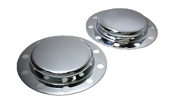 メッキリヤハブキャップ 4ｔ/大型 低床用 ※要車台番号　リアハブキャップ 　