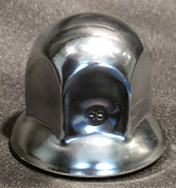 ●新基準 ISOホイール用 　特価　ステンレスメッキナットキャップ　単品　33mm/高さ46mm