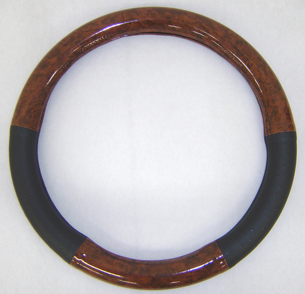 ウッディ＆オーストリッチ　コンビ極太　ハンドルカバー（茶/黒）