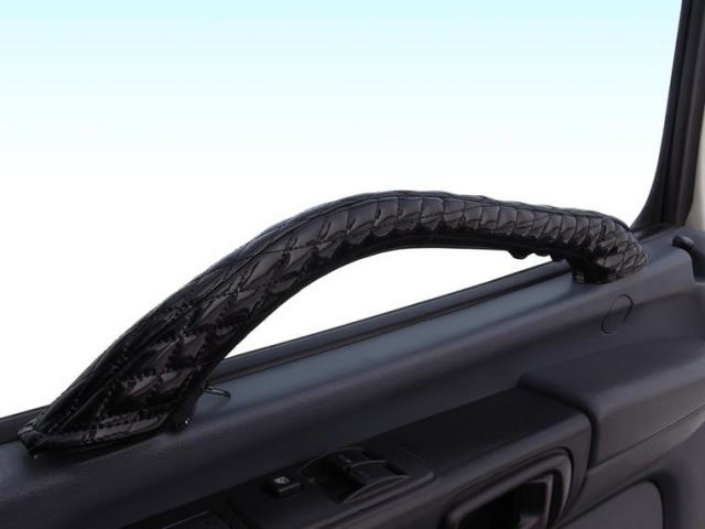 ファンキー　キルトドアハンドルカバー/ブラック