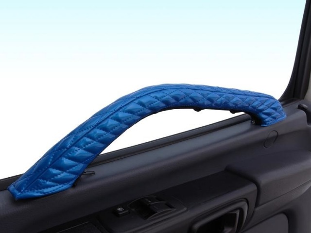 ファンキー　キルトドアハンドルカバー/ブルー