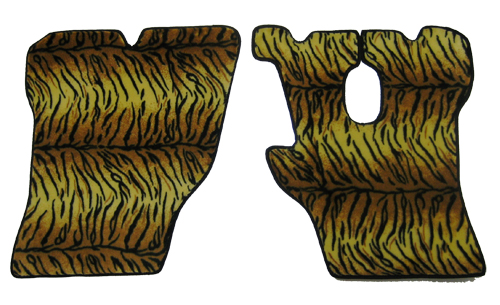 歌麿オリジナル フロアマット【虎柄】運転席/助手席セット　大型車用