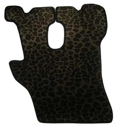 歌麿オリジナル フロアマット【豹柄B】運転席　４ｔワイド車用