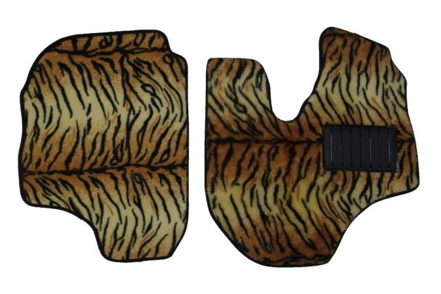 歌麿オリジナル フロアマット【虎柄】運転席/助手席セット　軽トラック用