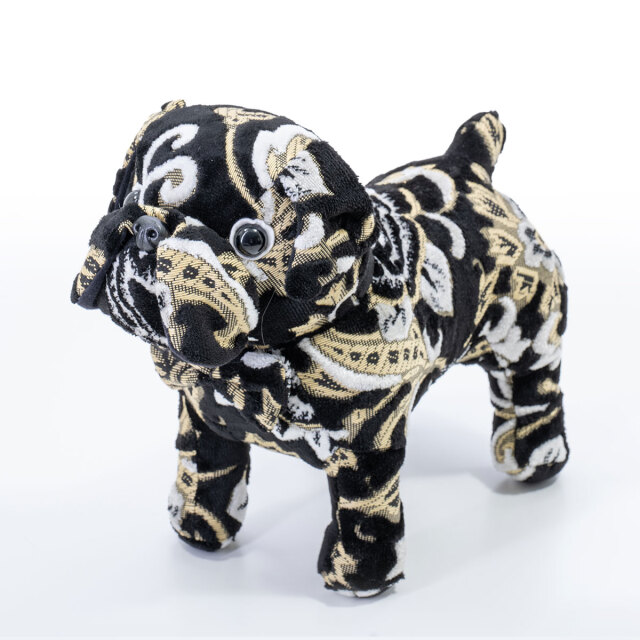 金華山 モンブランローズ ブルドッグ ぬいぐるみ 300mm×380mm