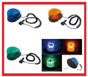 LED回転灯マグネットタイプ  12V/24V共用 モーター不使用・静音 ストロボ点滅 回転点滅