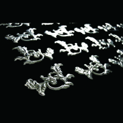 花魁 3Dデコデカール リーフ柄 小 2シート入り ODD-LS