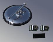 ロードビューミラー FB-20C（平面ミラー）　210mm　丸棒タイプ