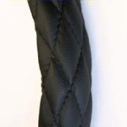 ゼラコート 極太キルト ハンドルカバー　【本体：ブラック／ステッチ色：ブラック】　