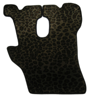歌麿オリジナル フロアマット【豹柄B】運転席　２ｔ標準車用　　キャンター/エルフ/デュトロ/ダイナ　07エルフ/PMエルフ/NEWエルフ/20キャンター/ブルーテックキャンター/ジェネレーションキャンター/NEWキャンター　足マット