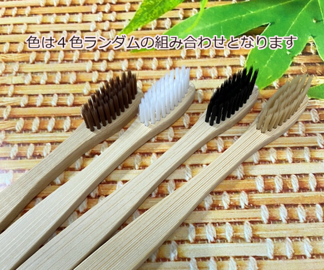 環境に優しい（名前彫刻天然竹歯ブラシ） 1個300円