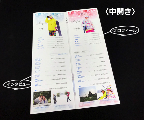 席次表＆プロフィール　スノボ