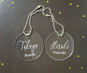アクリル（クリア）席札キーホルダー　1個400円